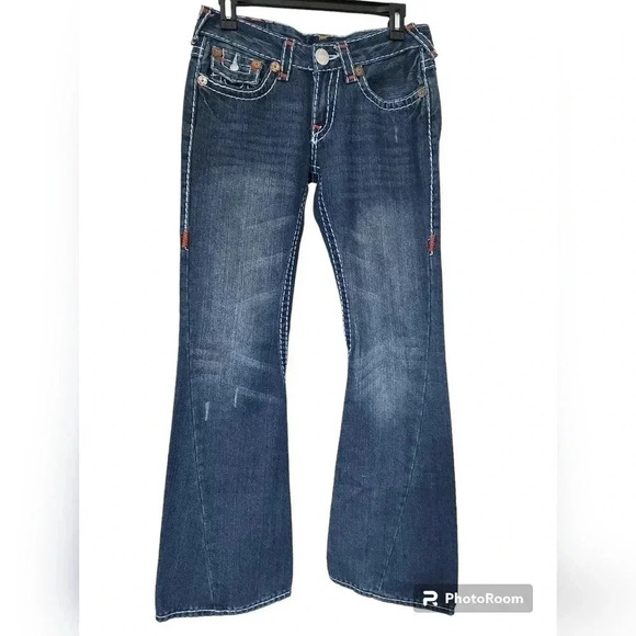 TRUE RELIGION JOEY SUPER T SIZE 28 BELL BOTTOM - Picture 2 of 4